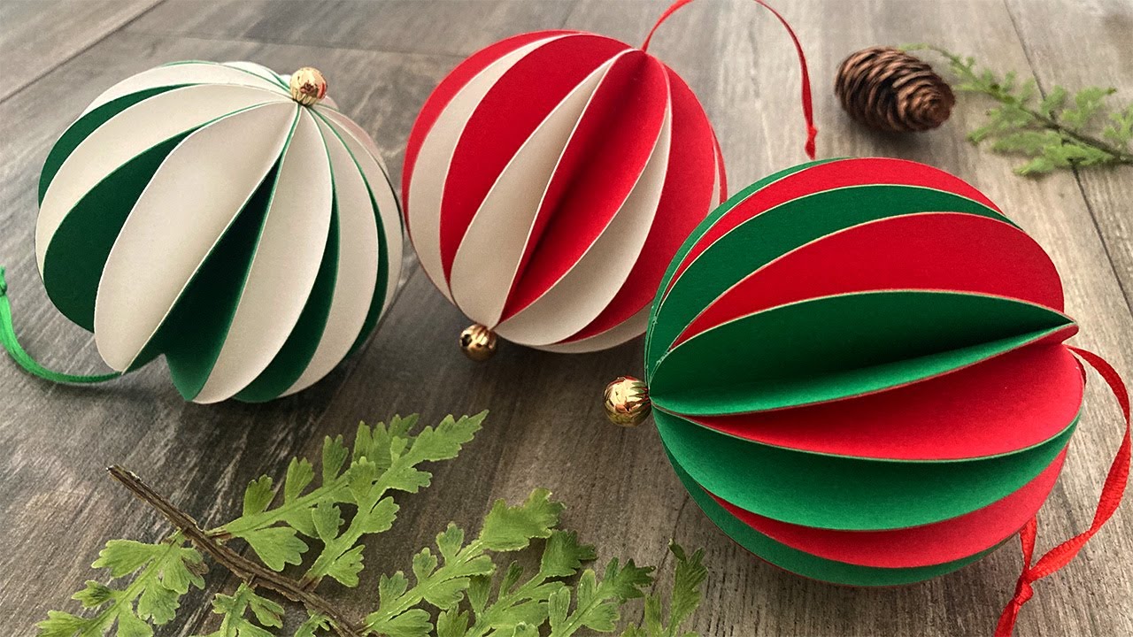 DIY Honeycomb Ball Ornament (Two-Tone) | Christmas Crafts