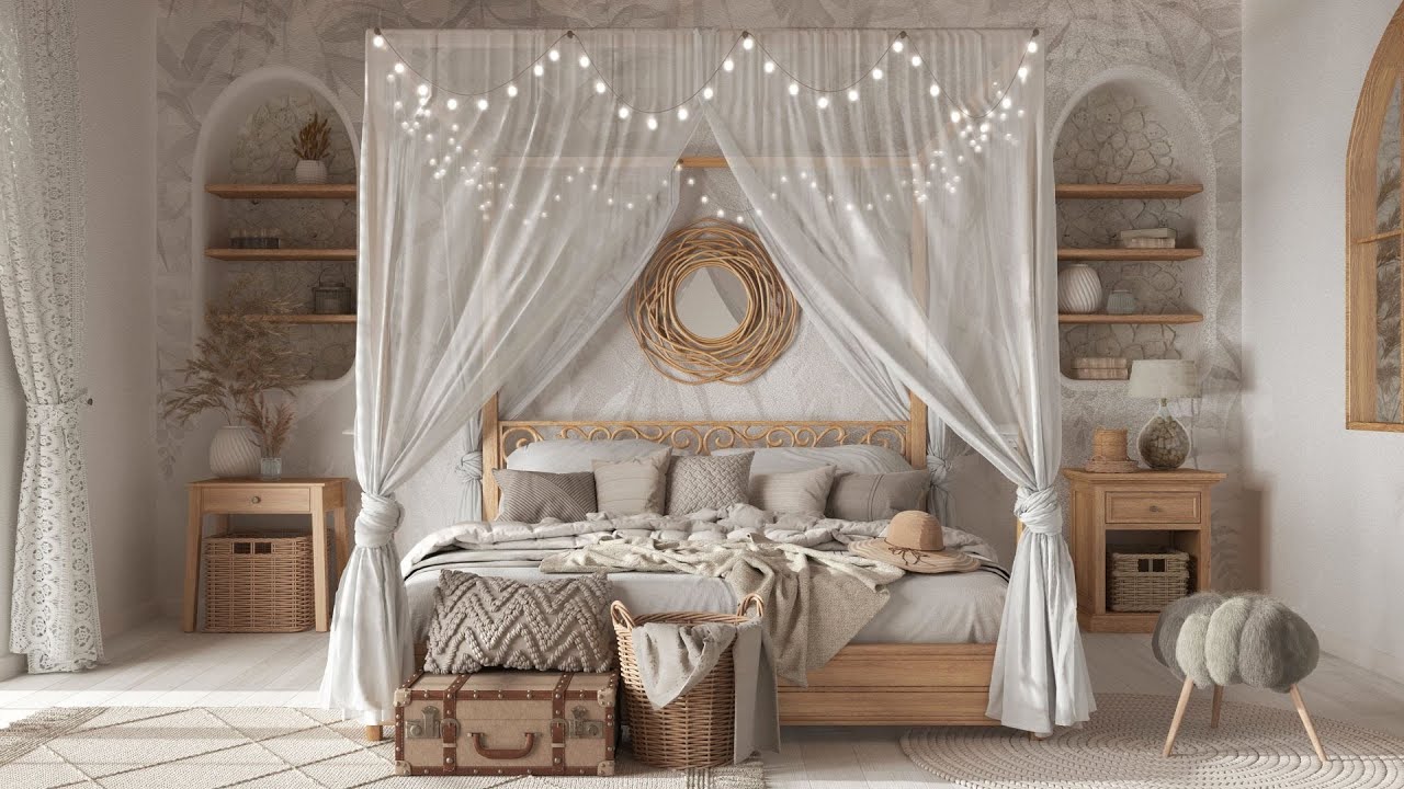 DREAMY! 100+ CANOPY BED CURTAINS DESIGN IDEAS | TIPS TO CREATE STUNNING BEDROOM WITH STYLE & COMFORT