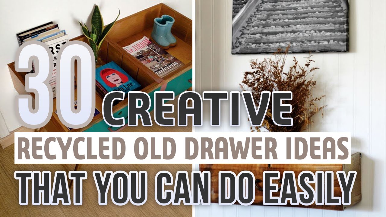 30 Creative Recycled Old Drawer Ideas That You Can Do Easily