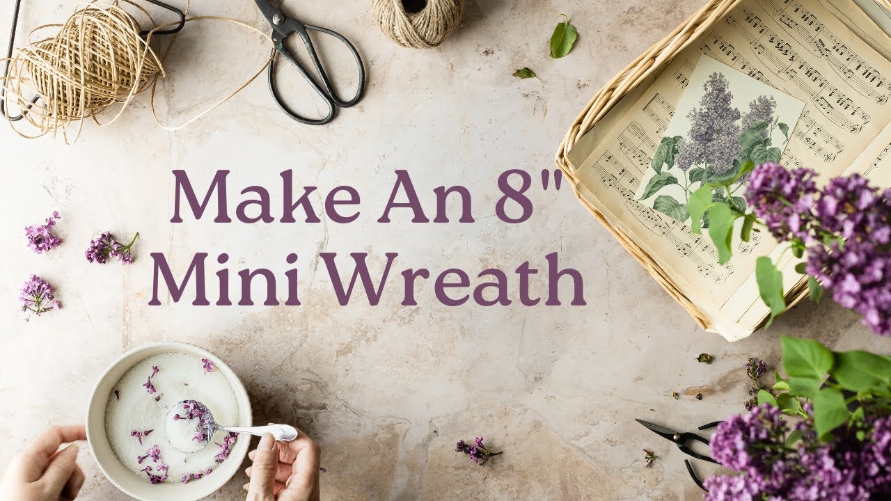 How to Make an 8" Mini Wreath | Pixie Wreath | Jetersblessings