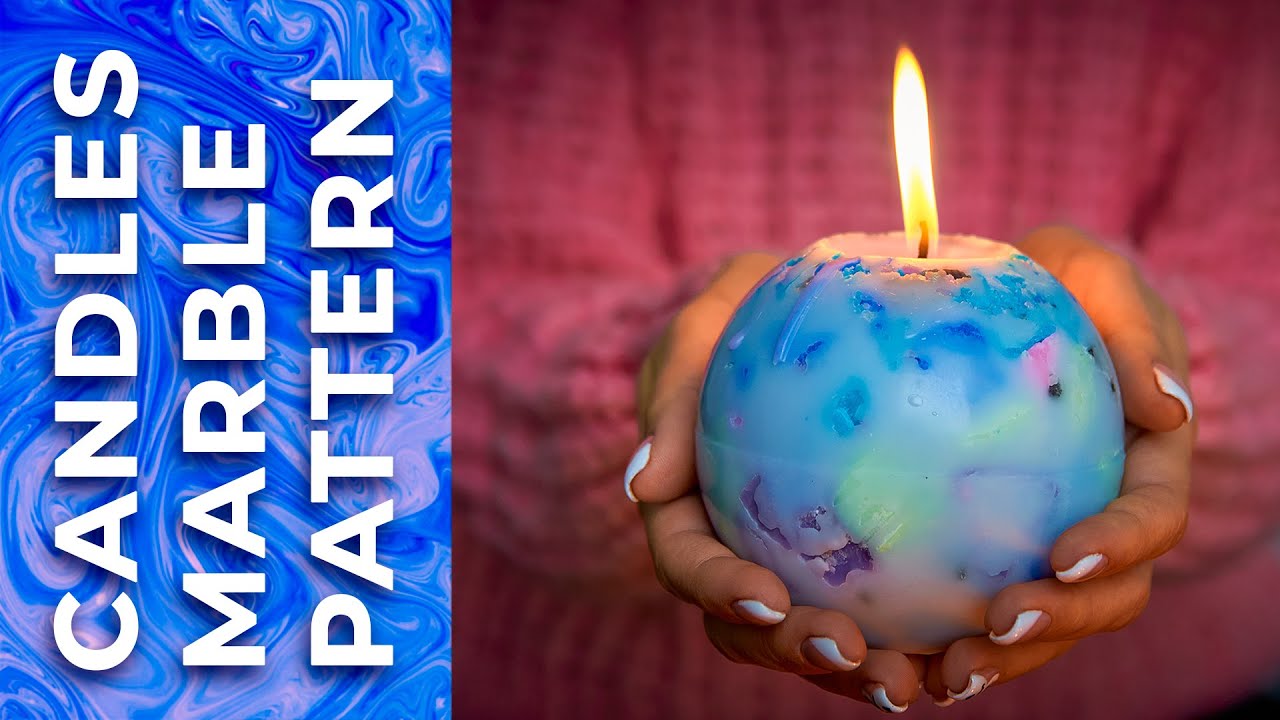 CANDLES WITH A MARBLE-LIKE PATTERN LOOK JUST STUNNING / DIY step-by-step