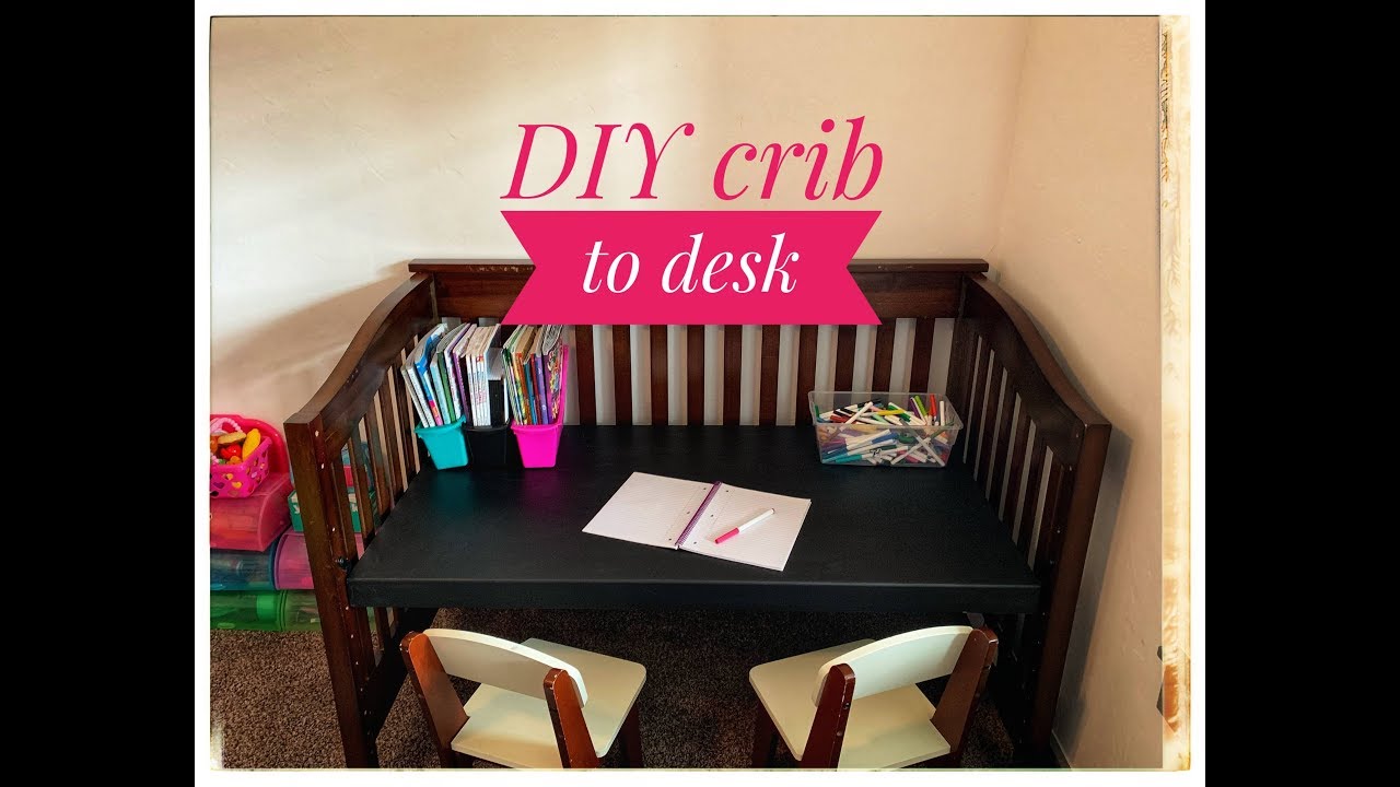 How To Make A Desk From Crib Parts