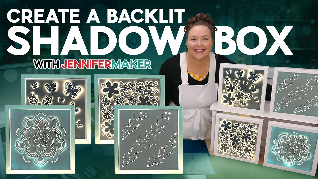 DIY Backlit Shadow Box With LED Lights And Vinyl Details!