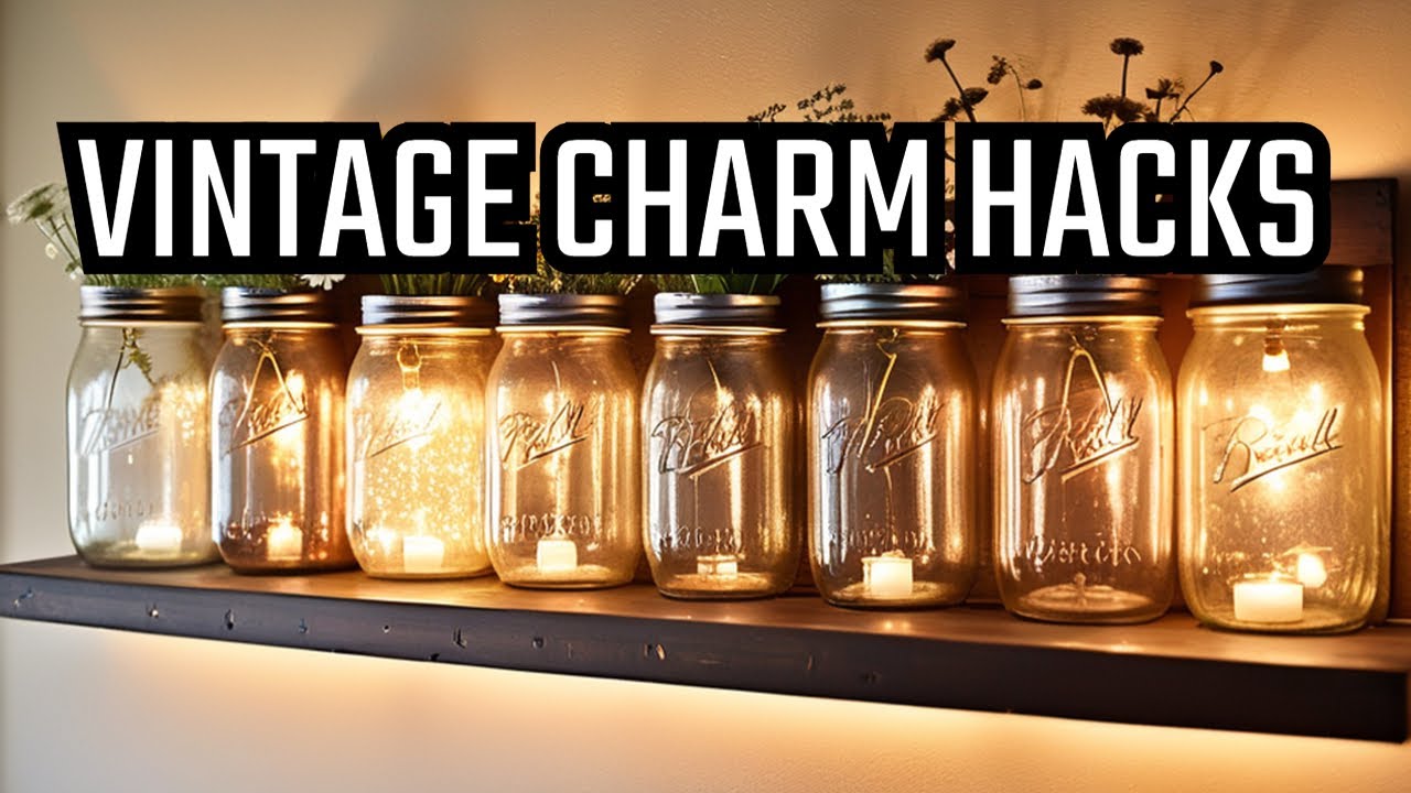 Rustic Charm  Transform Your Home with Vintage Mason Jars