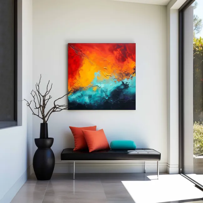 Abstract Brushstroke Art