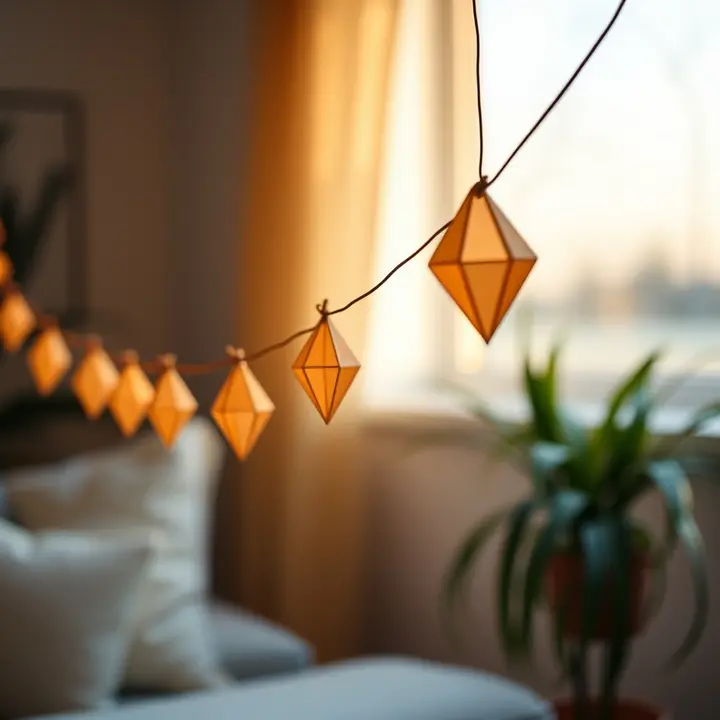 Abstract Diamond Garland