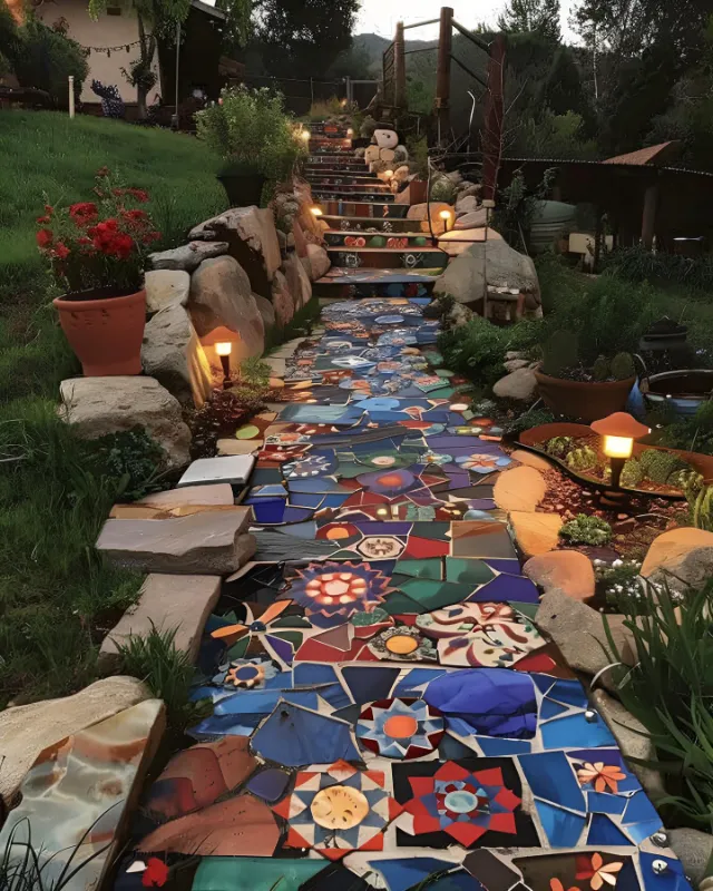 Artistic Garden Mirror