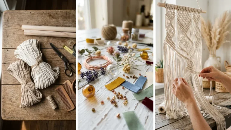 How to Make a Boho Macrame Curtain for a Doorway or Window