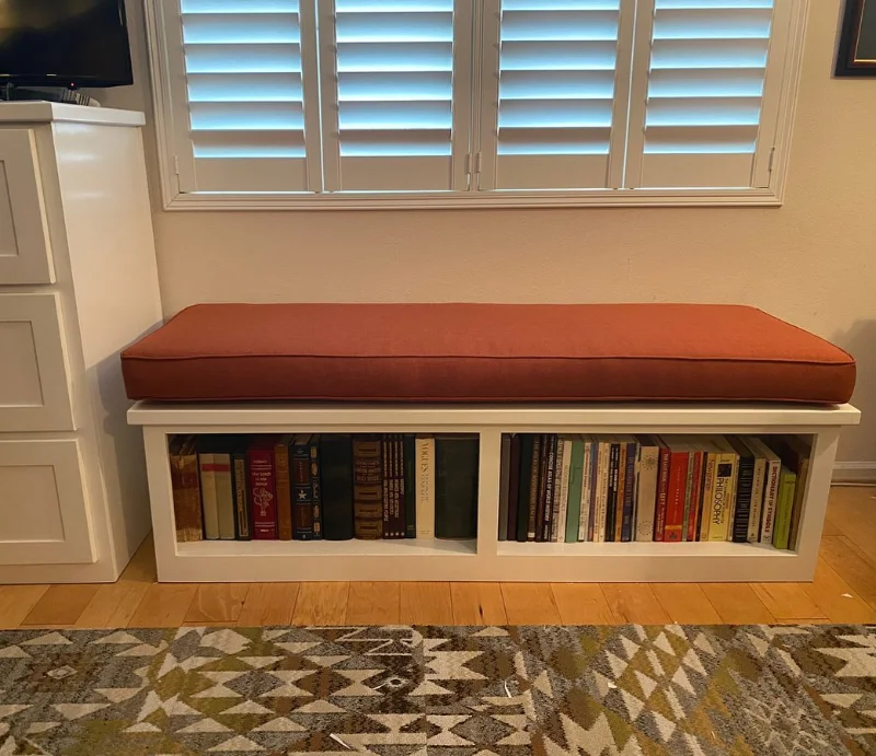 Bookshelf Bench Entryway Piece