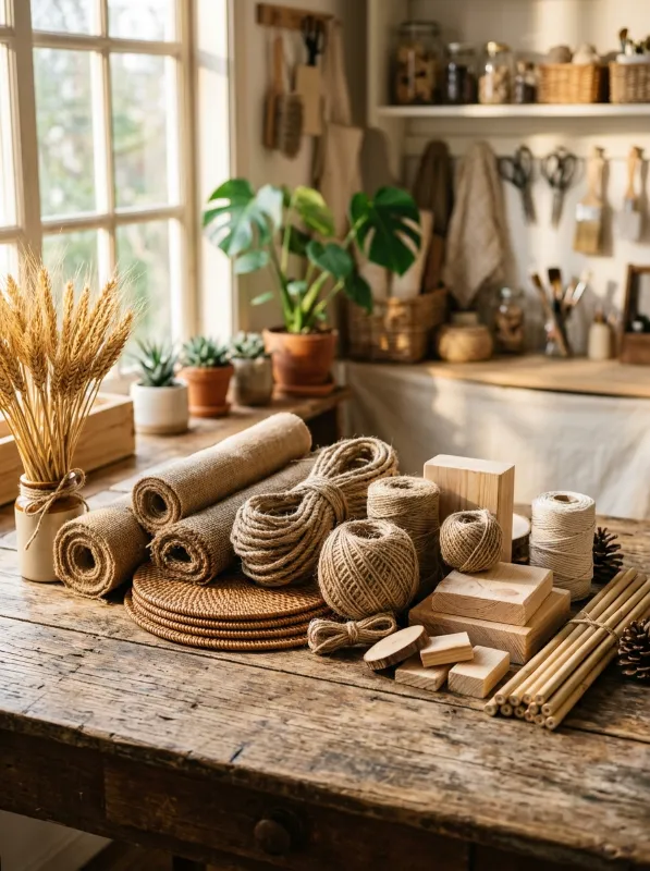 Budget Wood and Natural Fiber Supplies for Decor Projects