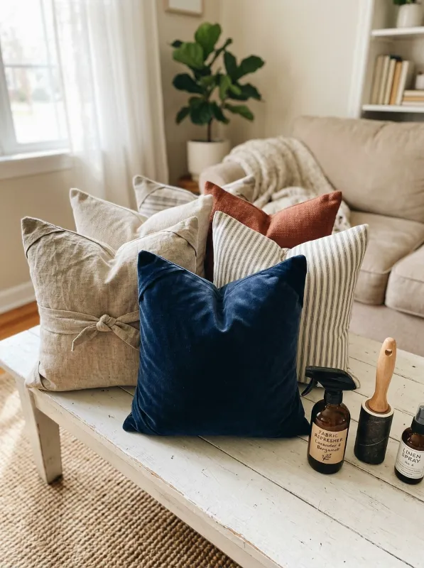 Caring for Your No-Sew Pillow Covers