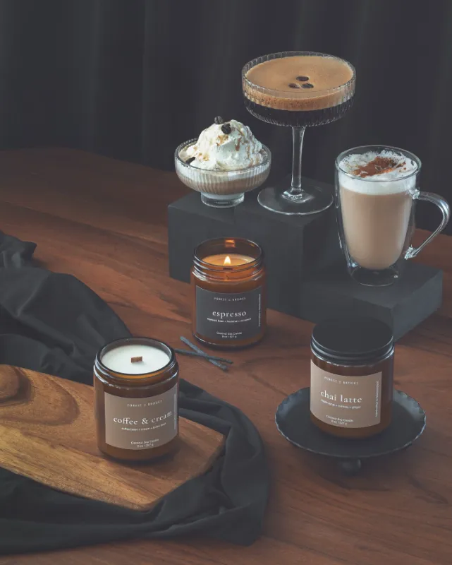 Coffee Bean Layered Candle