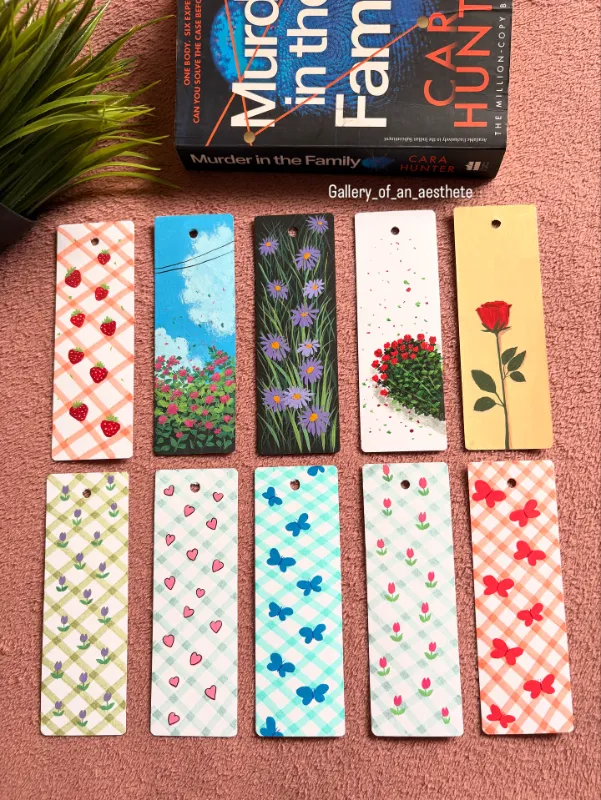 Colorful Fabric Bookmarks
