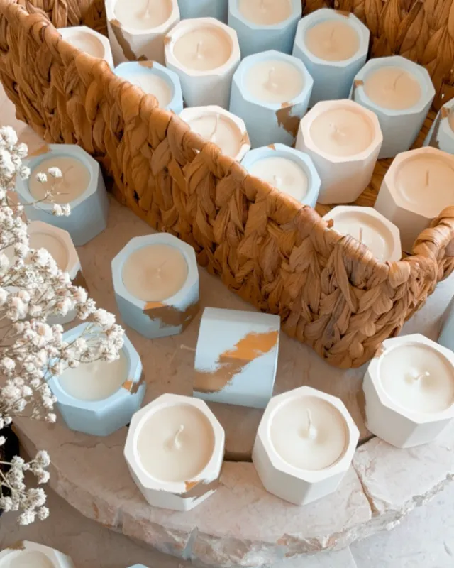 Concrete Geometric Candle