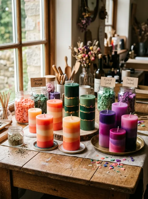 Creative Color Combinations for Stunning Layered Candles
