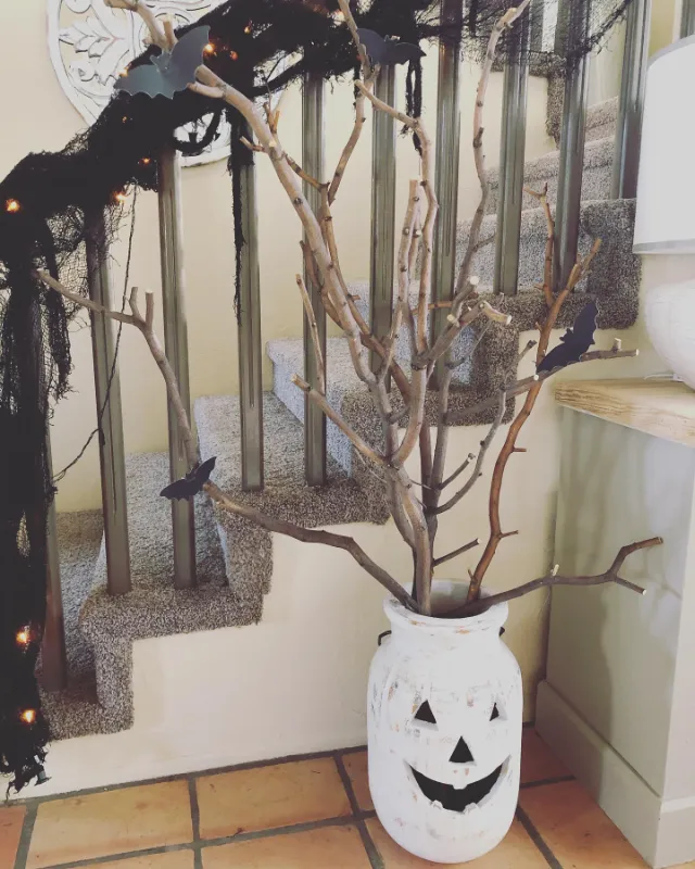 Creepy Cloth Draped Mantel