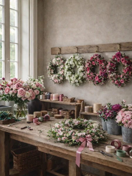 Elegant Eucalyptus Hoop Wreath