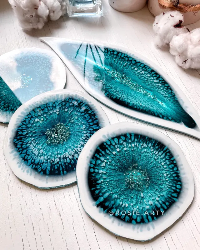 Elegant Geode Coasters