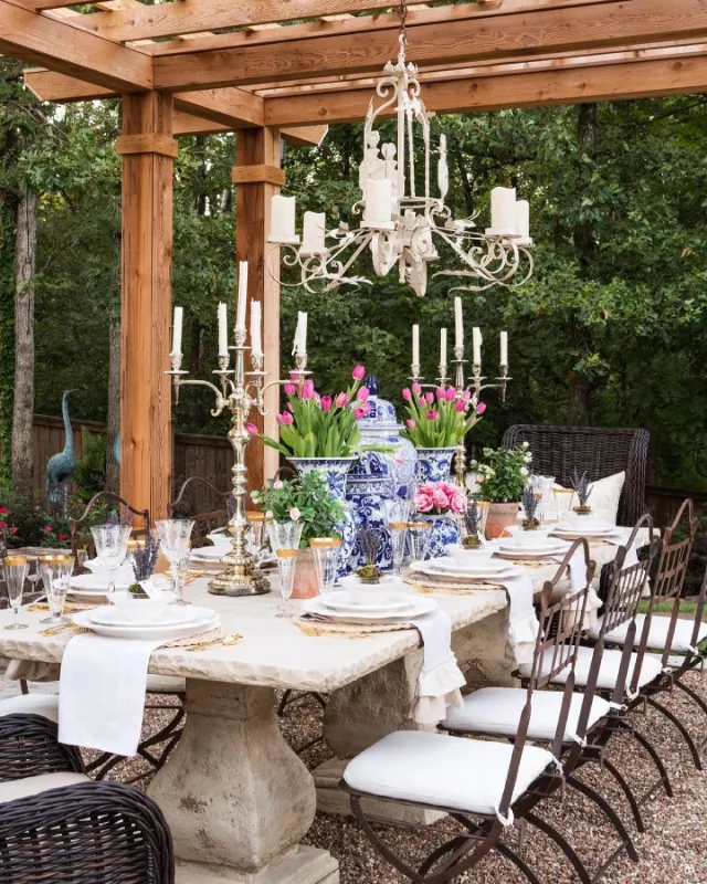 Elegant Outdoor Chandelier