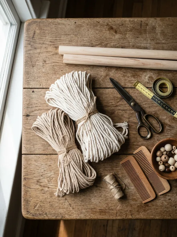 Essential Materials and Tools for Your Boho Macrame Curtain