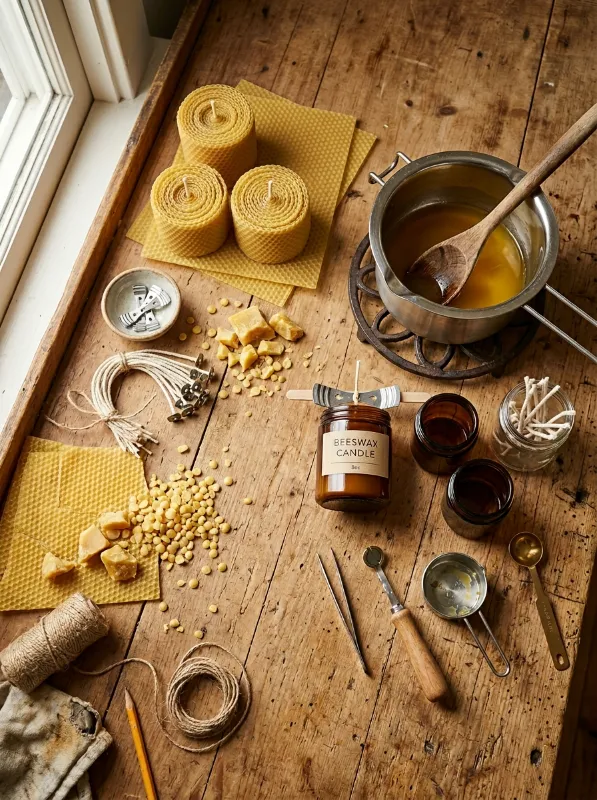 Essential Supplies for Making Beeswax Candles