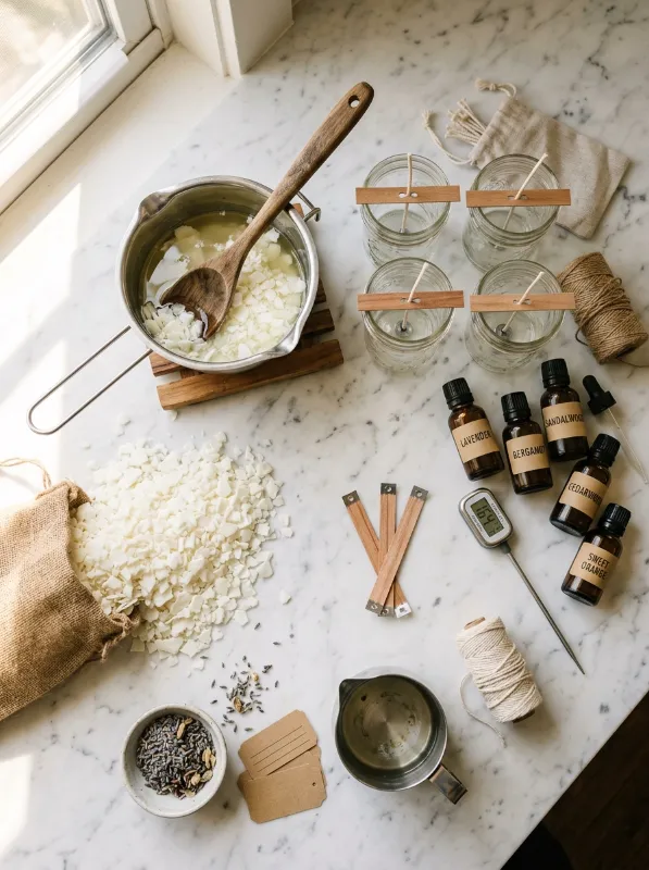 Essential Supplies for Making Soy Candles at Home