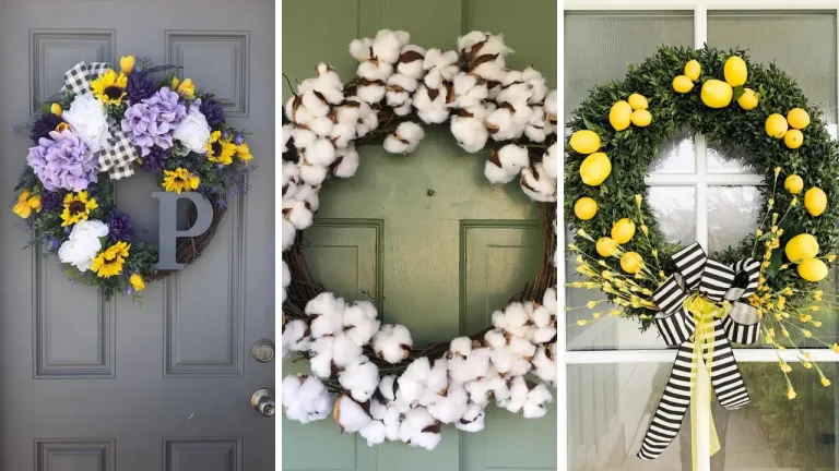20 Farmhouse Wreath Ideas to Make for a Cozy Front Door