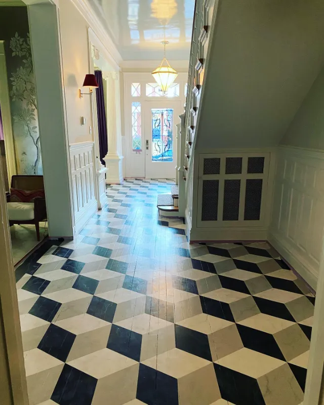 Faux Marble Painted Effect