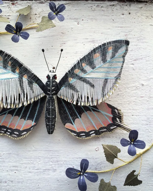 Fringed Paper Chandelier