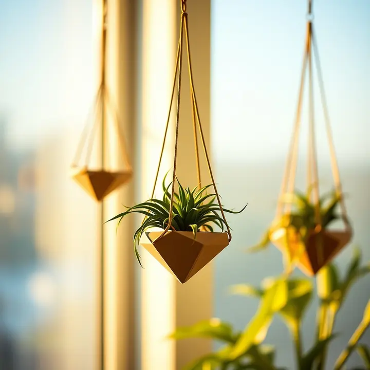 Geometric Hanging Planters