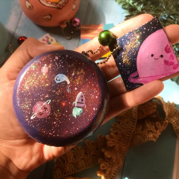 Glittery Galaxy Pour