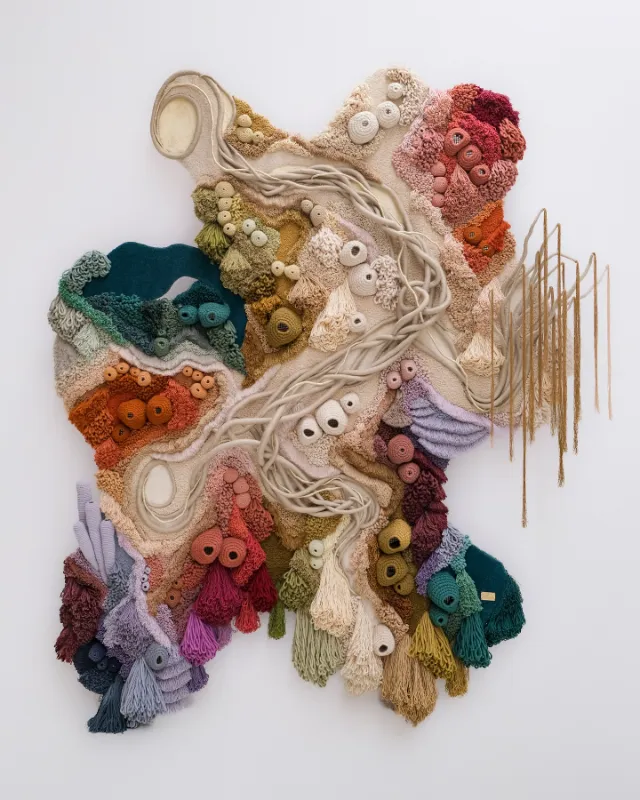 Layered Textile Art