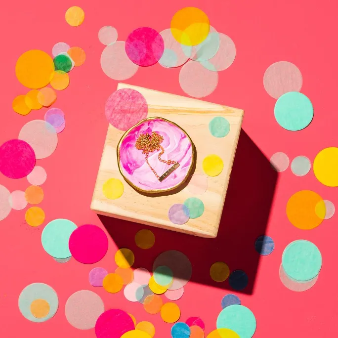 Marbled Jewelry Dish