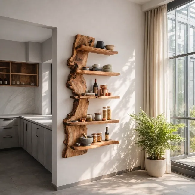 Minimalist Wooden Shelves