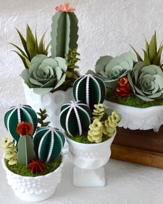 Paper Succulent Arrangement