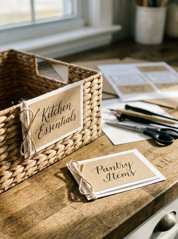 11. Personalized Storage Labels