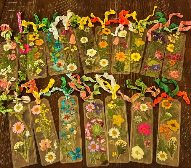 Pressed Flower Bookmarks