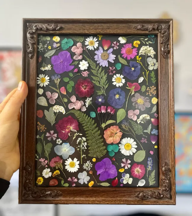 Pressed Flower Glass Frame Pressed Flower Glass Frame