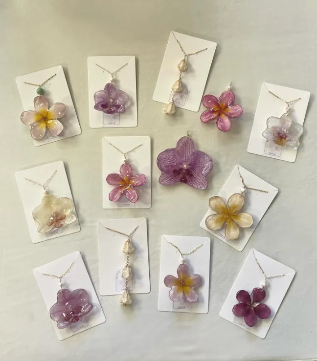 Pressed Flower Jewelry Dish