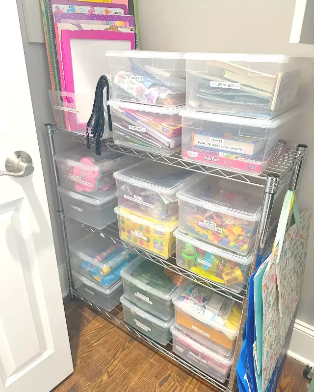 Repurposed Magazine Holder Pantry Bins