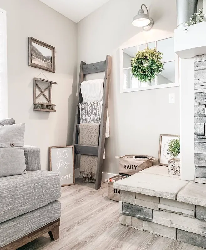 Rustic Ladder Blanket Rack