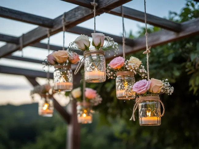 Rustic Mason Jar Lanterns