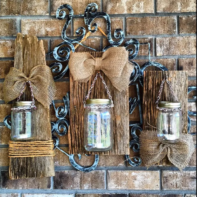 Rustic Mason Jar Lanterns