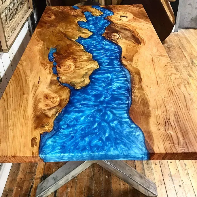 Rustic Wood River Table Coasters