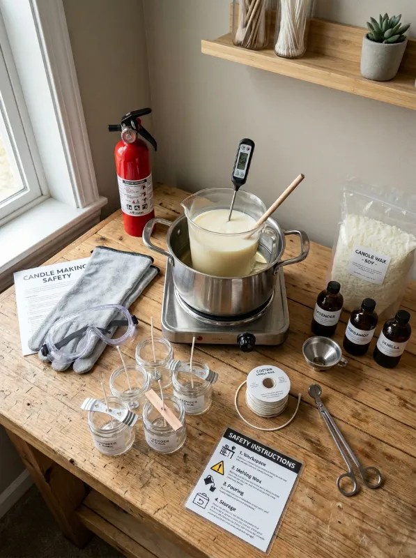 Safety Tips for Candle Making
