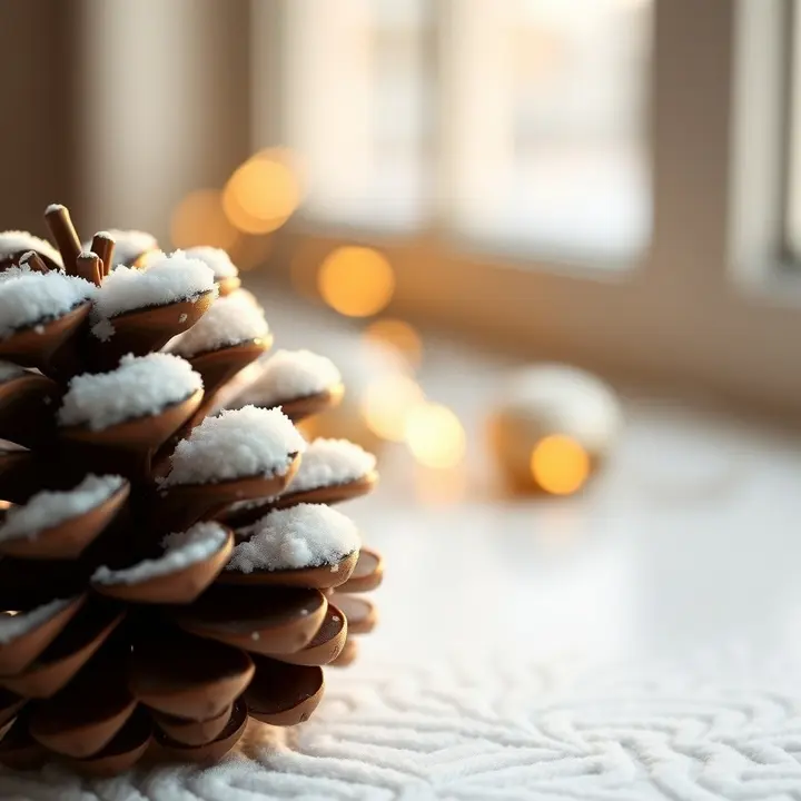 Snowy Pinecone Ring