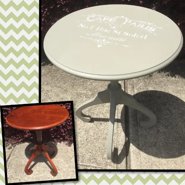 Stenciled Accent Table