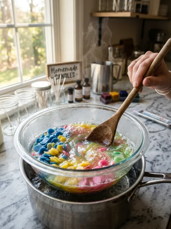 Step 2: Melt the Wax (5-8 Minutes)