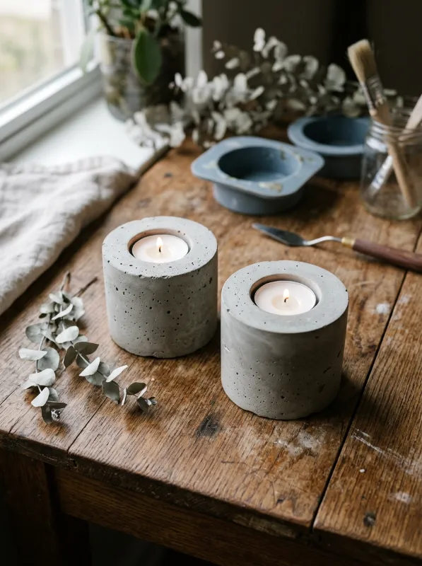 Step-by-Step Guide: How to Make a Concrete Candle Holder at Home