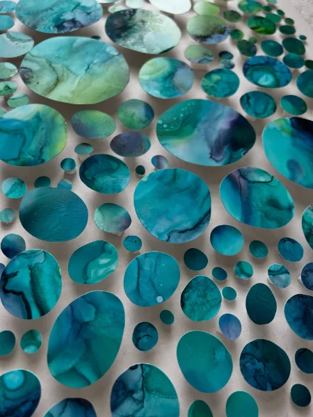 Striking Alcohol Ink Bloom